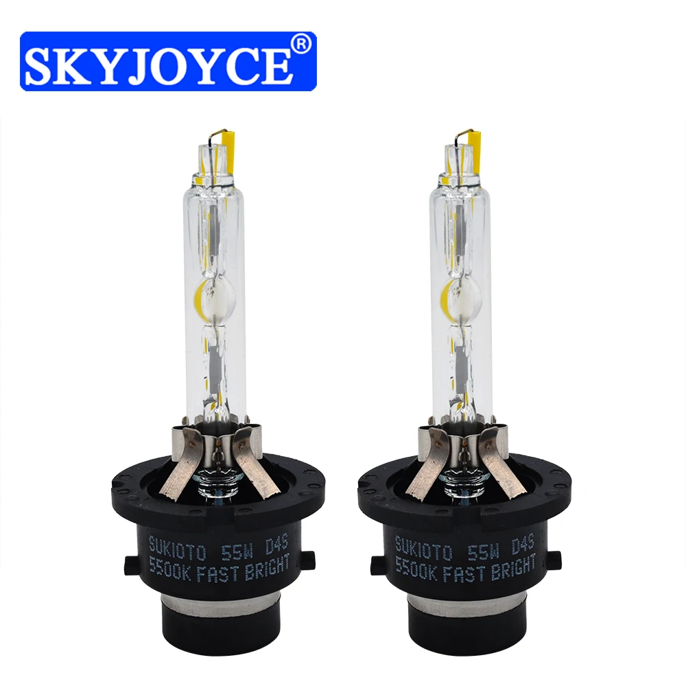 SKYJOYCE оригинальные D2S D4S HID Сменные лампы супер яркие 5500K 55W для Автомобильная фара