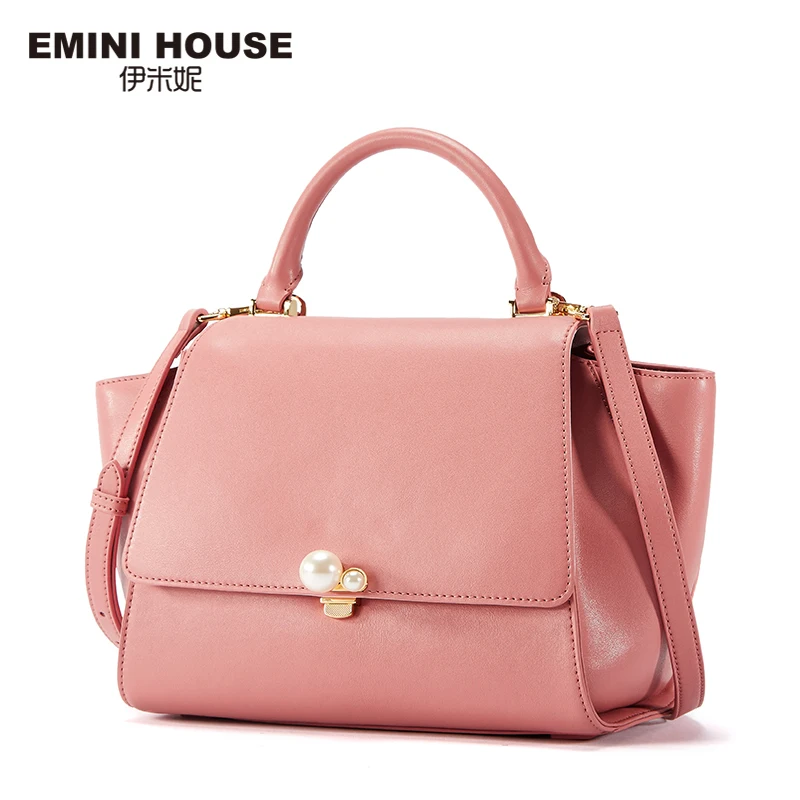 

EMINI HOUSE Luxury Handbags Women Bags Designer Ladies Hand Bags Split Leather Pearl Series Shoulder Crossbody Bags For Women