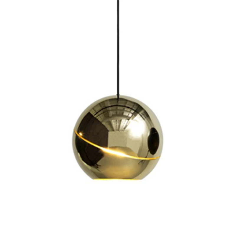 Modern LED G9 Hemisphere Pendant Lights Postmodernism Northern Europe LED Pendant Lamp AC 90-260V Bedroom Parlor Study Hanglamp - Цвет корпуса: Gold