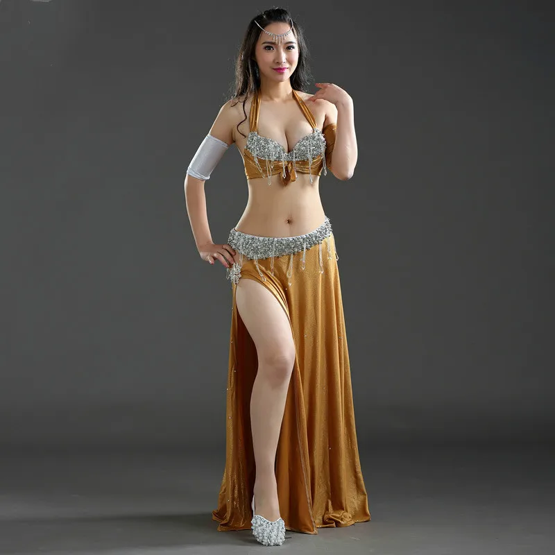 Восточный танцевальный костюм s pollywood юбка бюстгальтер повязка горячий секс индийский женский набор костюма для танца живота