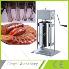 8L Коммерческая полная нержавеющая сталь с поддержкой ножной колбасы Набивочная машина; колбаса, мясорубка