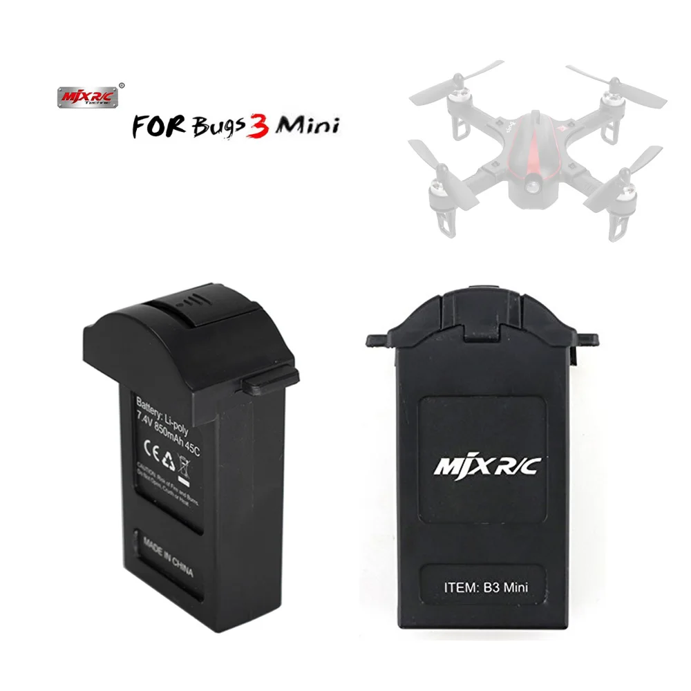 Оригинальный MJX Bugs3 Mini B3mini Аккумулятор 7 4 в 850 мАч Lipo аккумулятор для