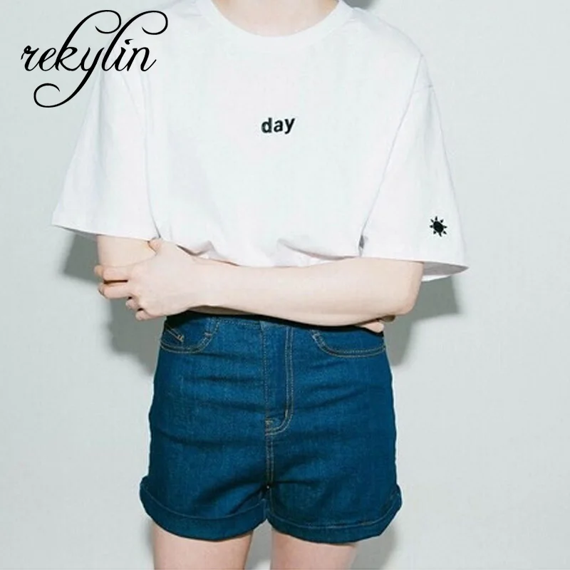 المرأة الأبيض بلايز أزياء يوم ليلة التلفزيون المطبوعة Ulzzang المتناثرة Kawaii فوج T قميص ليلا ونهارا قمصان المحملة قمم السيدات تجلط