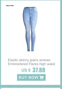 Новые модные эластичные карандаш Штаны узкие джинсы женские джинсы pantalon femme
