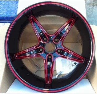 236132 Alloy 18 Inches Rims Black Red Lip Rims Automobile Wheel 5 1143 En Llantas Y Accesorios De Coches Y Motos En Aliexpresscom Alibaba