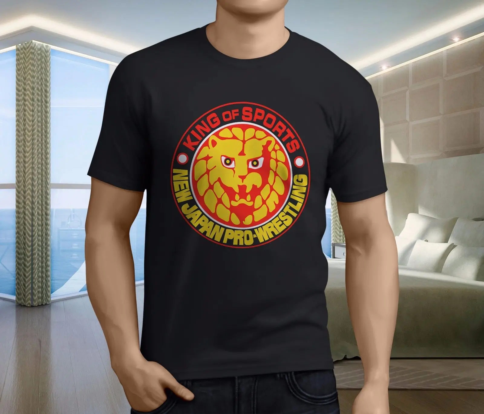 Новые популярные njpw New Японии Pro Wrestling пуля клуб Для мужчин черный футболка S-3XL |