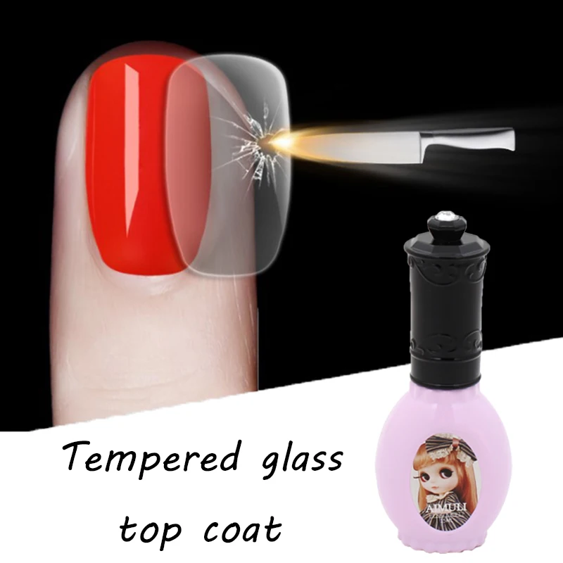 

15ml Tempered top coat uv led soak off no wipe UV Gel Polish Lacquer