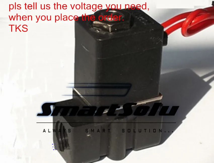 

Free Shipping 150PCS/LOT High Quality 1/8" 2 Way Normally Closed Engineered Plastic Solenoid Water Valve 220VAC