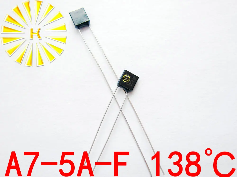 100% Оригинальный телефон 138 градусов термоотключение RH138 теплоотвод 5A 250V черный