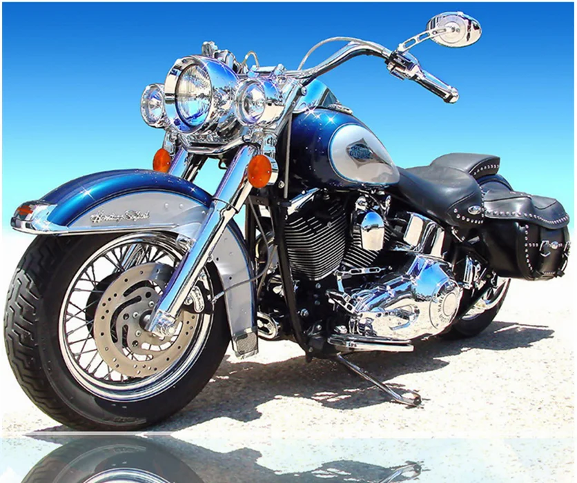Landscape Diamond 2019 Harley Motorcycle Diamond Painting Cross Stitch