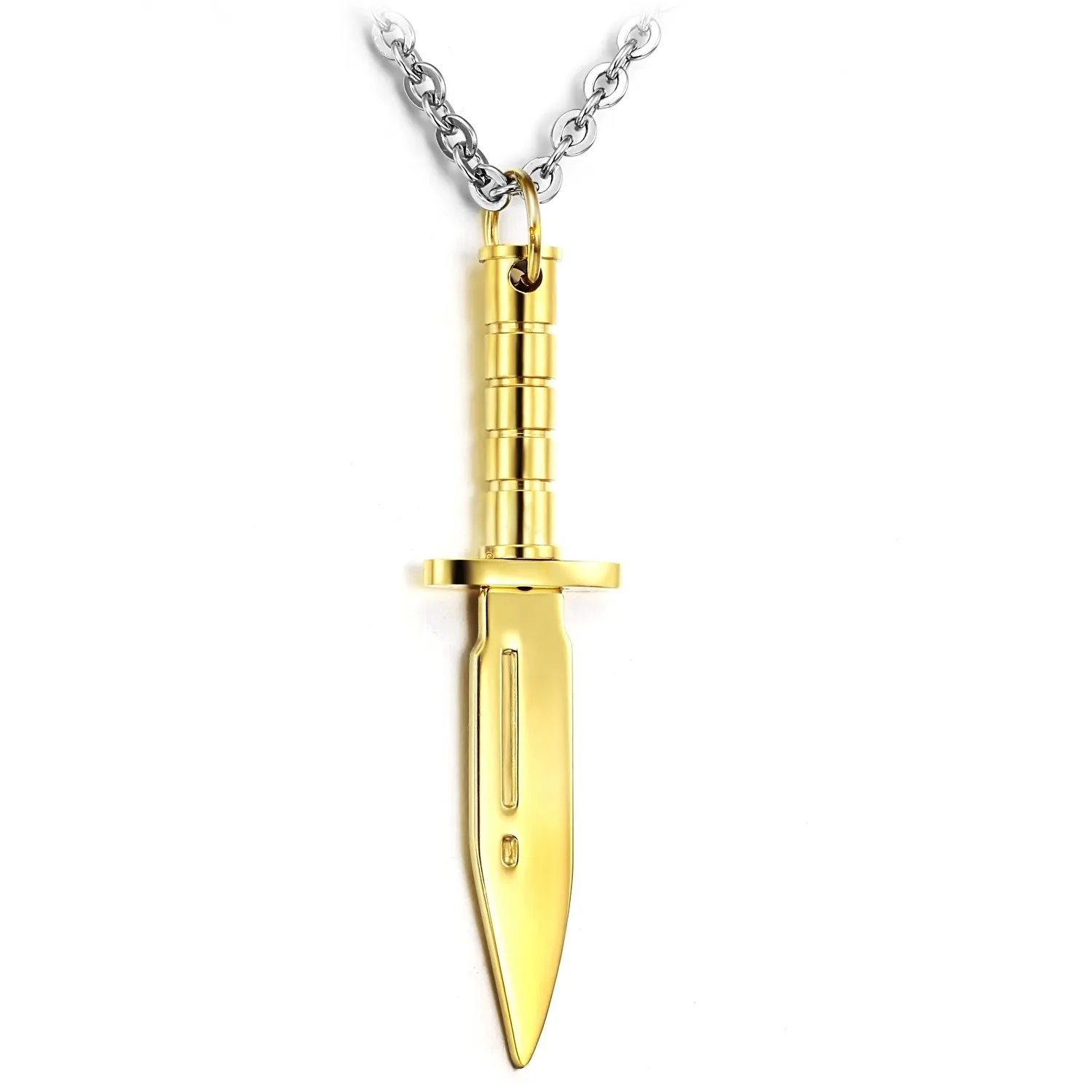 Fashion Jewelry Male Female Accessories Dagger Shape Link Chain