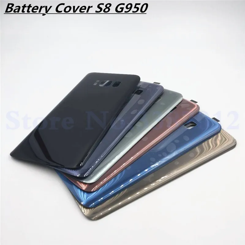 Замена для Samsung Galaxy S8 G950 G950F задняя крышка батарейного отсека стеклянная корпуса |