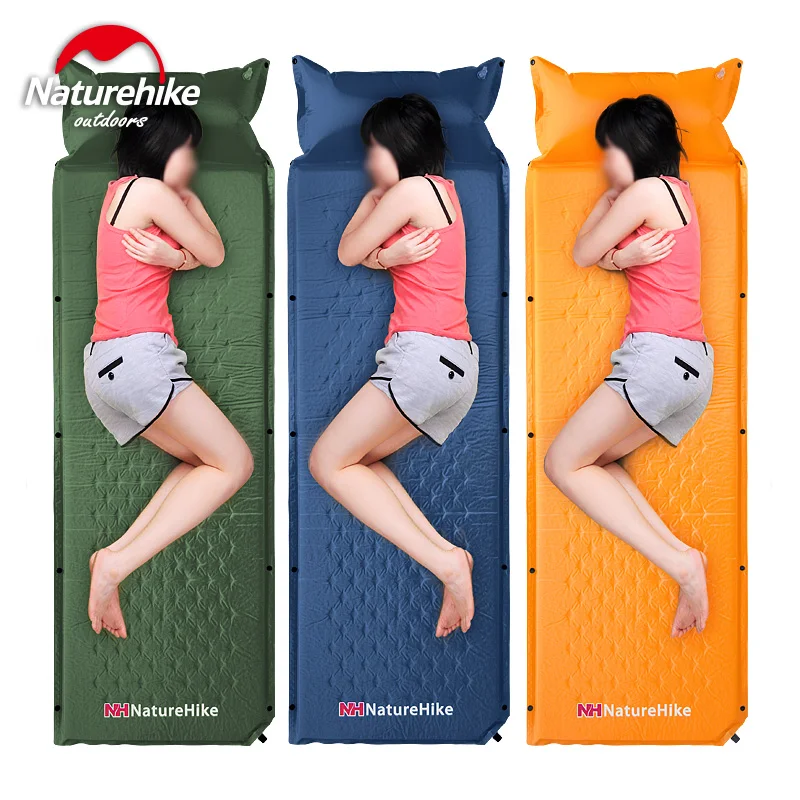 

Nature hike Self-Inflating Sleeping Pad Mat Mattress With Pillow Portable Foldable Bed Single Mat For Camping Tent