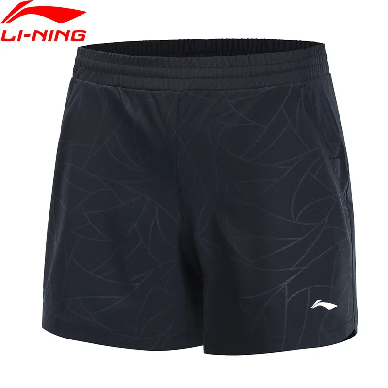 Li-Ning, женские спортивные шорты, полиэстер, дышащие, с подкладкой, для фитнеса, спортивные шорты AKSP016 CJFM19