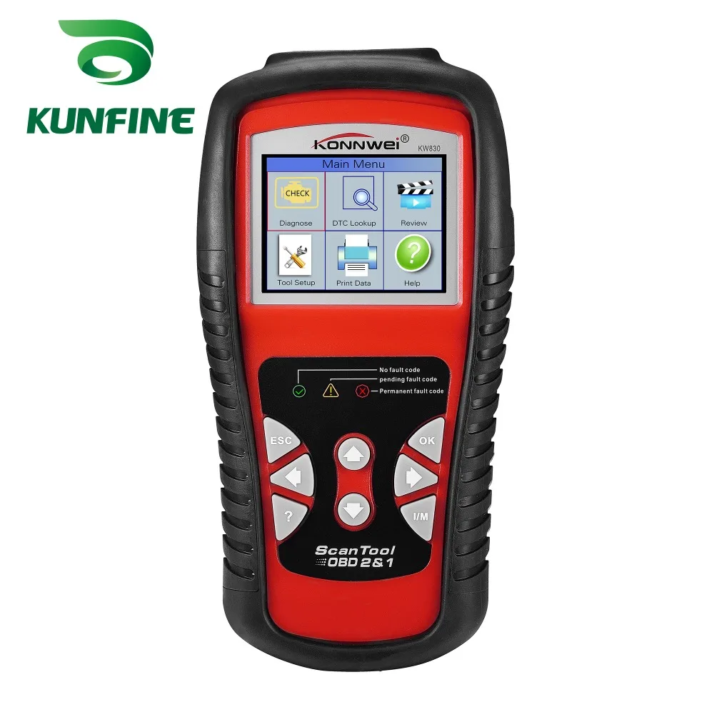 KW830 OBD2/EOBD автомобильный диагностический инструмент obd Автомобильный сканер OBDII