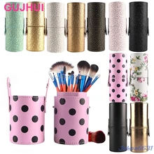 Дорожная кожаная Кисть для макияжа, набор для макияжа, пустой держатель для хранения, косметическая чаша чехол, коробка# Y207E# Лидер продаж
