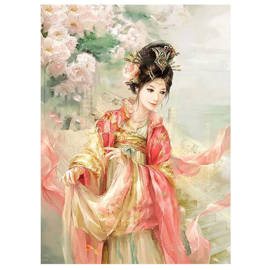 5d diamond painting Elegant China classical girl diamond embroidery figure 5d mosaic diamond