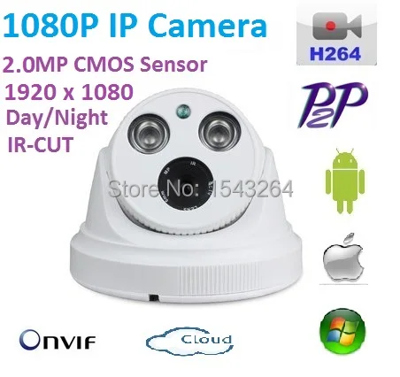 

1080P POE IP Camera 2MP 1920*1080 SecuriyFull-HD indoor,dome ir-cut Network Camera support POE Switch 48V or DC 12V Power supply