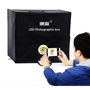

Roadfisher 40X40cm Small Portable Photo Camera Studio Tent Case LED Softbox Light Box Backdrops Reflector For Shoot Small Items