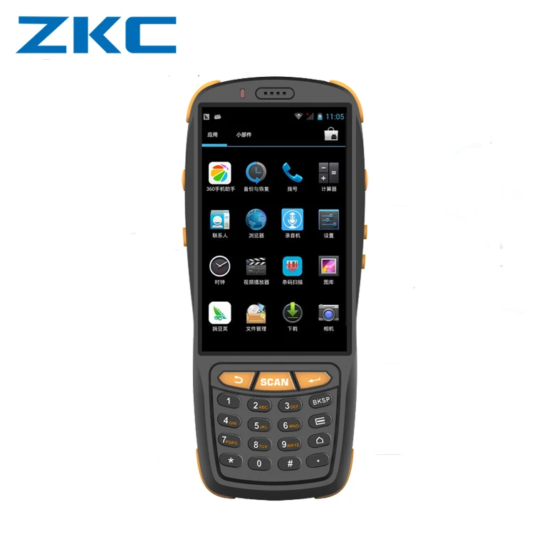 Большой экран Android 1D 2D Штрих-Код Сканирующий аппарат с сенсорным экраном и клавиатурой