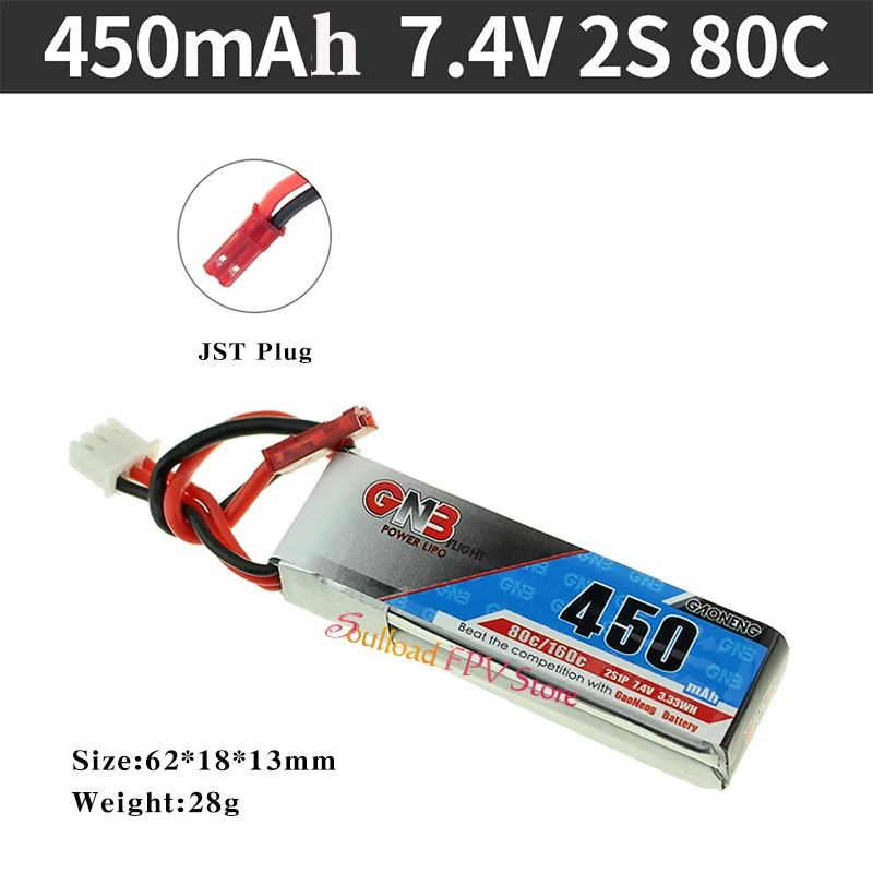 Gaoneng GNB 350/450/520/550/650 мАч 2S HV Lipo Батарея XT30 разъем для Beta75X дрона с дистанционным управлением с видом от первого лица