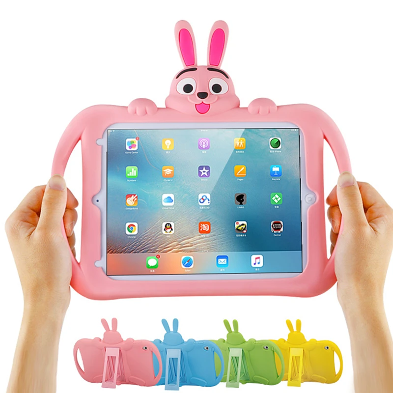 

Kid Shockproof Cover for iPad 2/3/4 Case Children Safe Non-toxic EVA Silicone Handle Tablet Protective Shell for iPad Pro 9.7