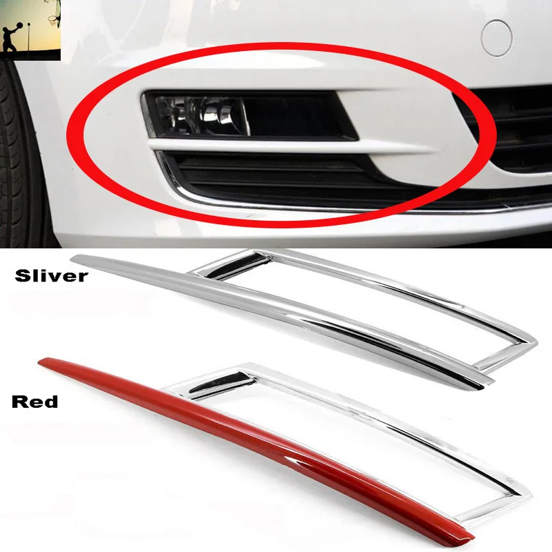 car styling ABS CHROME front rear fog lamps COVER TRIM For VW Volkswagen golf mk7 2014 2015 2016 car styling car styling ABS CHROME front rear fog lamps COVER TRIM For VW Volkswagen golf mk7 2014 2015 2016 car styling