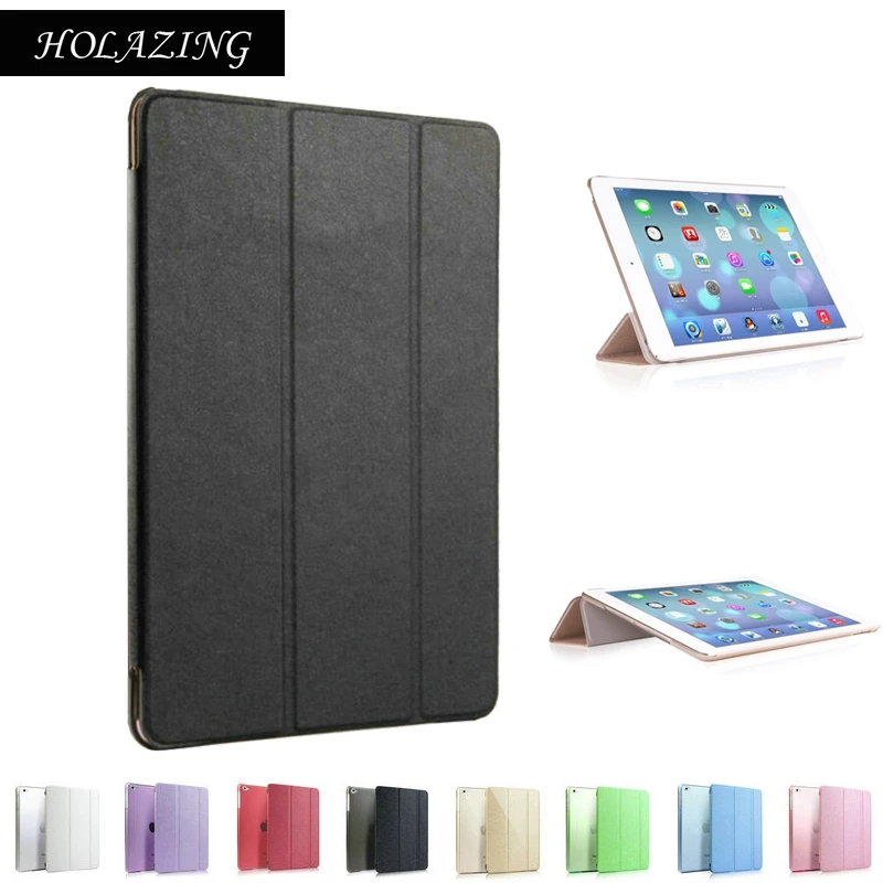 

Ultrathin Slim Fit Premium PU Leather Smart Case For iPad Mini 2 3 Back Transparent Trifold Stand Cover Coque Funda