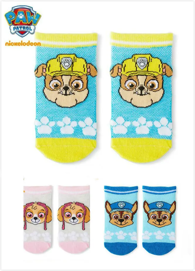 

12 Colors Paw Patrol Baby kids Socks Spring Autumn Cotton Puppy Patrol chase skye children's sock for 3-9 years toy gifts Genuin