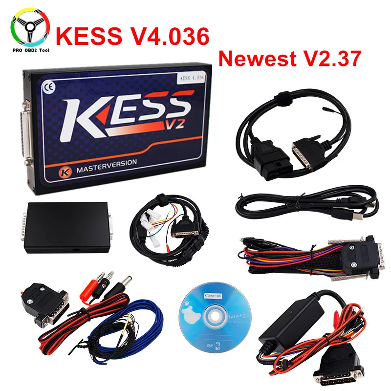 

2017 New ECU Chip Tuning Kit KESS Master Version V2.37 OBD2 No Tokens Limited Hardware V4.036 Add OBD Function