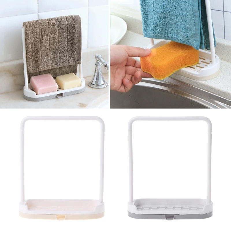 

Kitchen Towel Dishcloth Hanging Sponge holder Drain Rack Soap Holder Desktop Organizer Storage Holders Racks