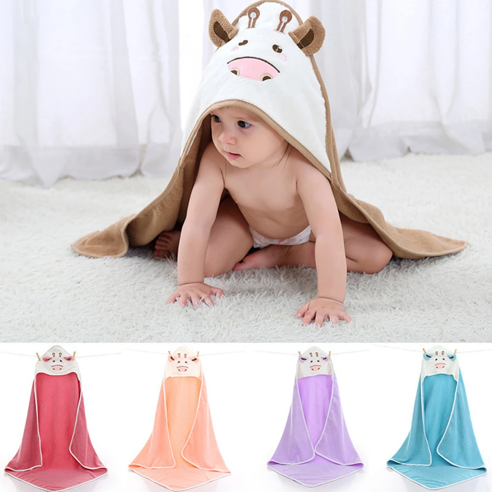 cow hooded towel
