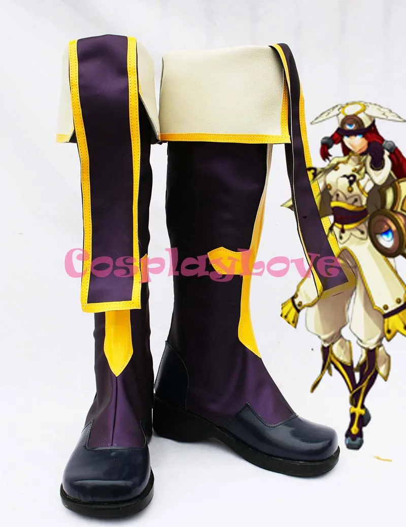 

BlazBlue Tsubaki Yayoi Rachel Alucard Cosplay Shoes Boots Hand Made Custom-made For Halloween Christmas Festival