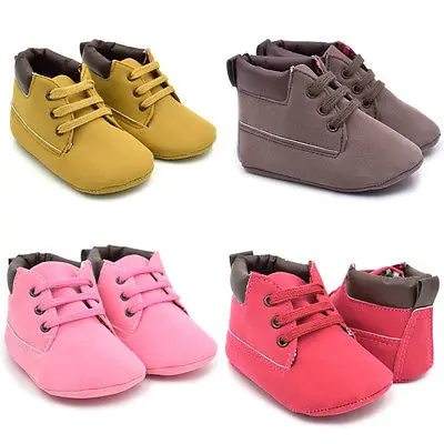 

Toddler Infant Baby Girls Boys Winter Fashion PU Boots Soft Crib Sole Boots Slip-On Ankle Baby Boots Shoes