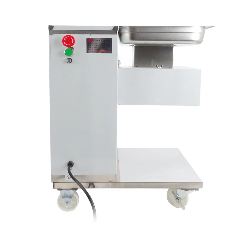 500W Commercial meat slicer QE meat cutter with pulley, meat slicer
