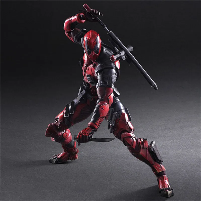 PLAY ARTS 26 см Western Animiation Super Hero Deadpool оригинальные шарниры подвижные ПВХ Фигурки
