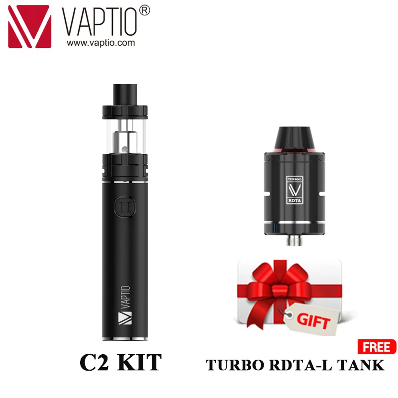 

Vaptio C2 Vape kit With 3000mAh Built in Battery electronic cigarette 100W kit Portable MOD Top filling 2/4ml tank e cigarette