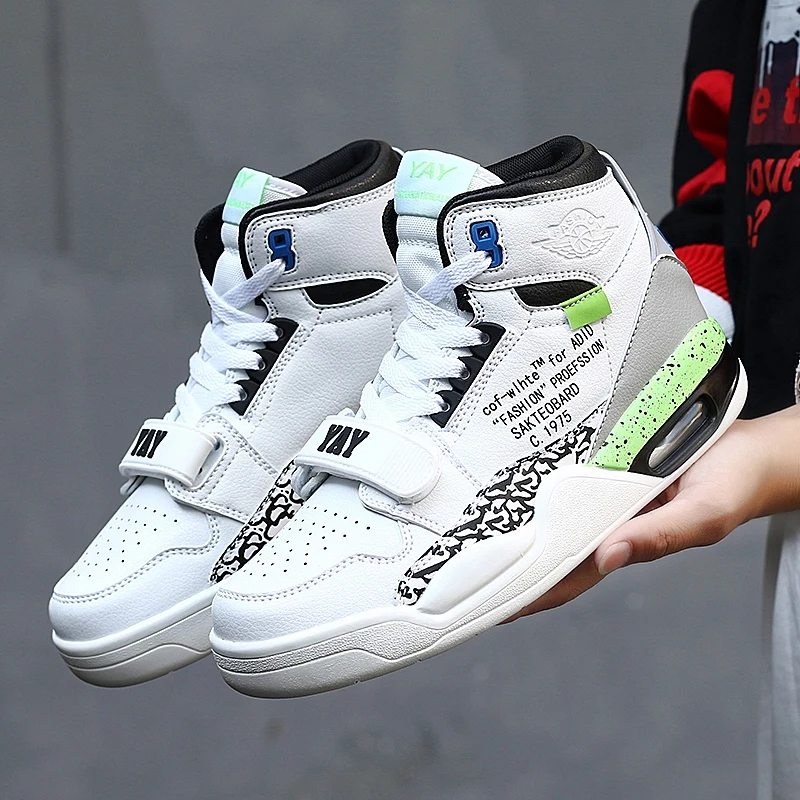 

Autumn Unisex Skateboard Shoes Luxury Brand High Top Sneakers Man Women Hard-Wearing Men Skateboarding Shoe Air Cushion Sneakers