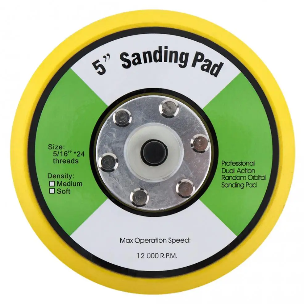 5 Inch Professional 12000RPM Dual Action Random Orbital Sanding Pad