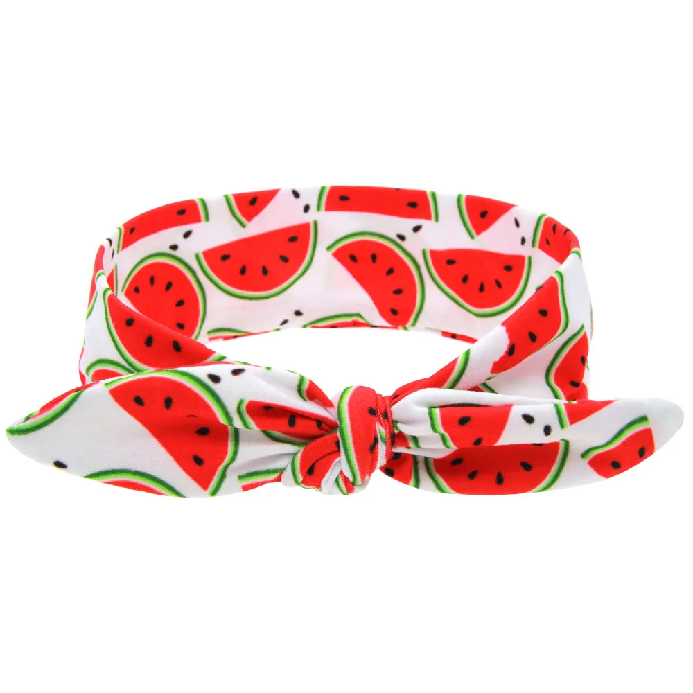 

1pc Headwear Kids Fruit Hair Band Watermelon Knot Baby Headband Newborn Infant Hair Accessories Children Elastic HairBands