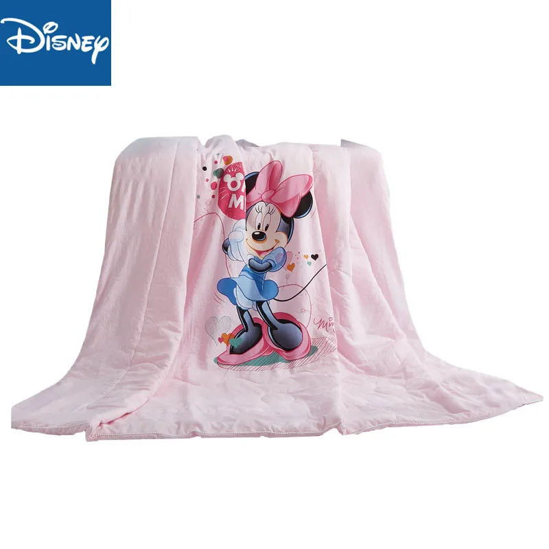 

Disney summer quilt cartoon Mini Mouse print homd decor Suitable for girls Kids Adult Blanket Comforter Bedsprehot sale gift