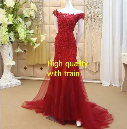ls56870 вечерние платья с русалкой вечерние платья вечерние платья с длинным красным вечерним платьем - Цвет: high with train