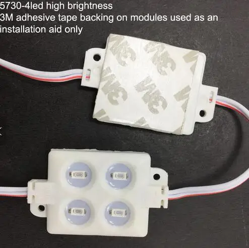 

IP65 5630 4 LED MODULE Waterproof Warm White Pure White Injection Molding Light for DC 12V