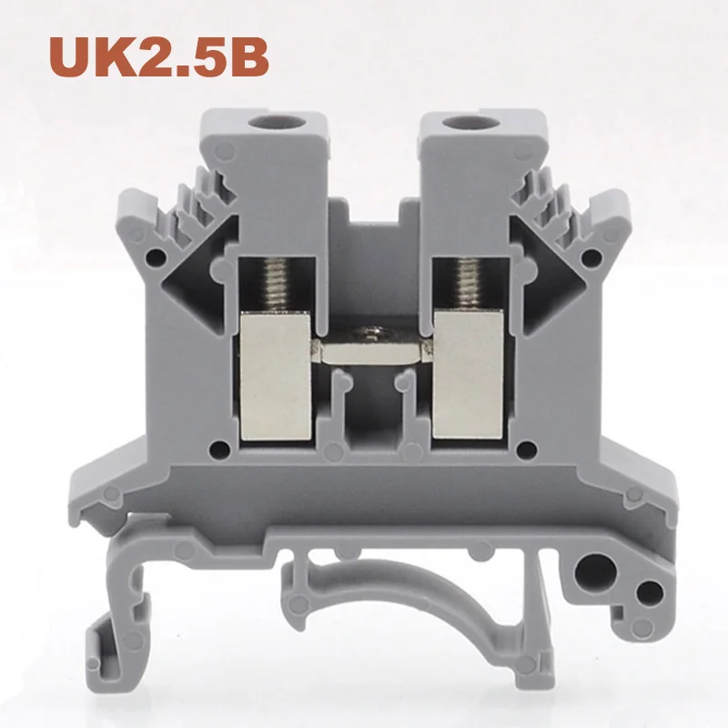 20/50/100 шт Din rail Клеммная колодка UK-2.5B bornier Электрический провод кабель терминалы соединителя блоков медь morsettiera 32A