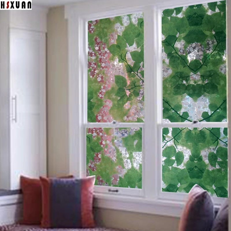 Explosion Proof removable window films sunscreen50x100cm pvc pebbles