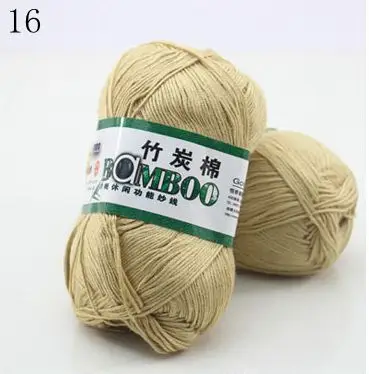 1 Ball 50g 145 Meters High Quality Soft Smooth Natural Bamboo Cotton Hand Woven Yarn Baby Cotton Crochet Knitted Fabric 