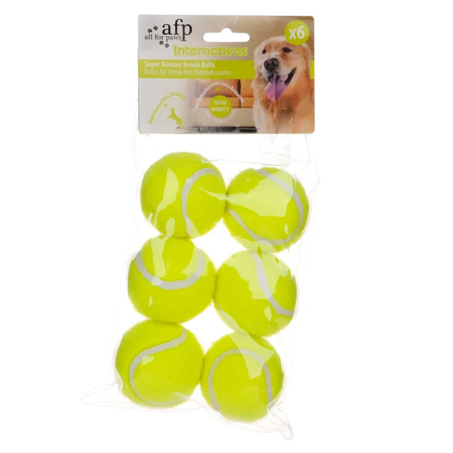 Balle pour chien jouet Six balles de Tennis résistantes aux morsures pour chien, chiot – Image 5