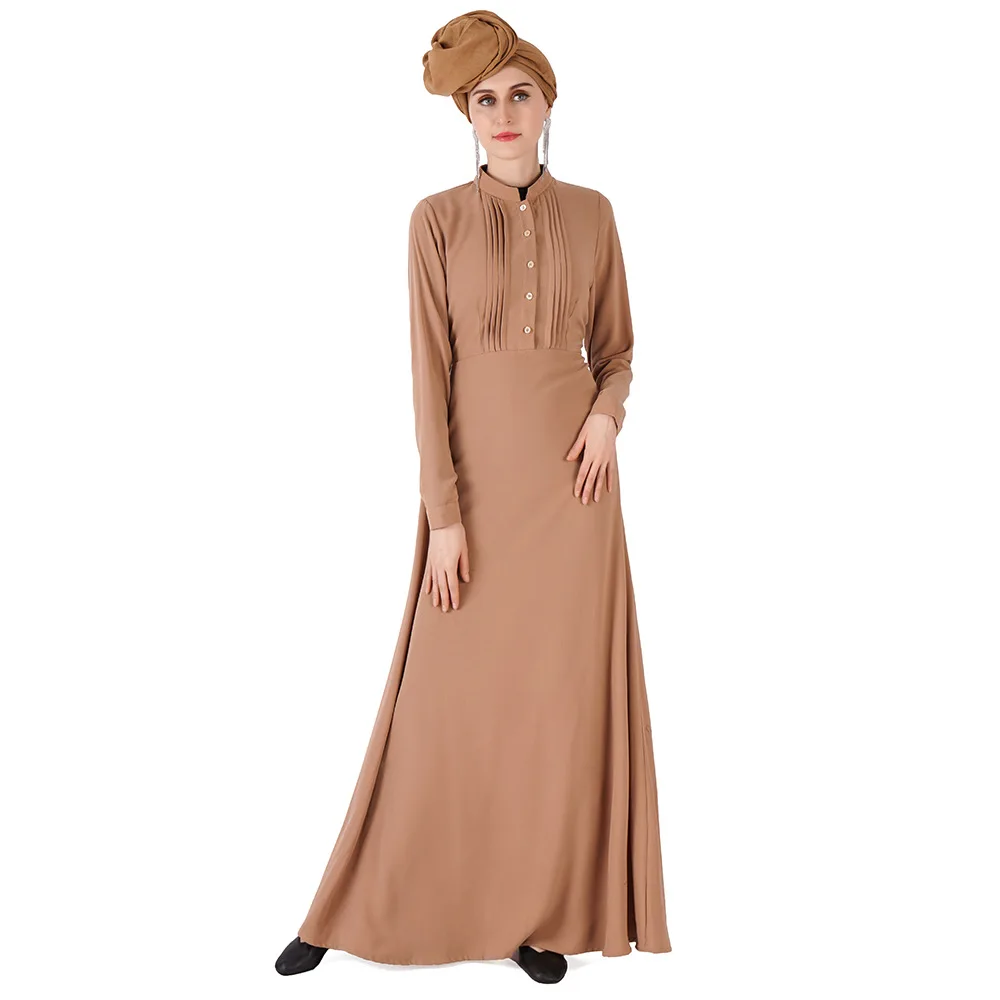 Мусульманское платье абайя, пуговицы, турецкое длинное платье, арабское длинное платье, кафтан, Средний Восток, женское платье, модное F102