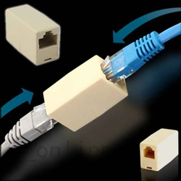 

RJ45 CAT 5 5E Extender Plug Newtwork Ethernet Lan Cable Joiner Coupler Connector Adapter