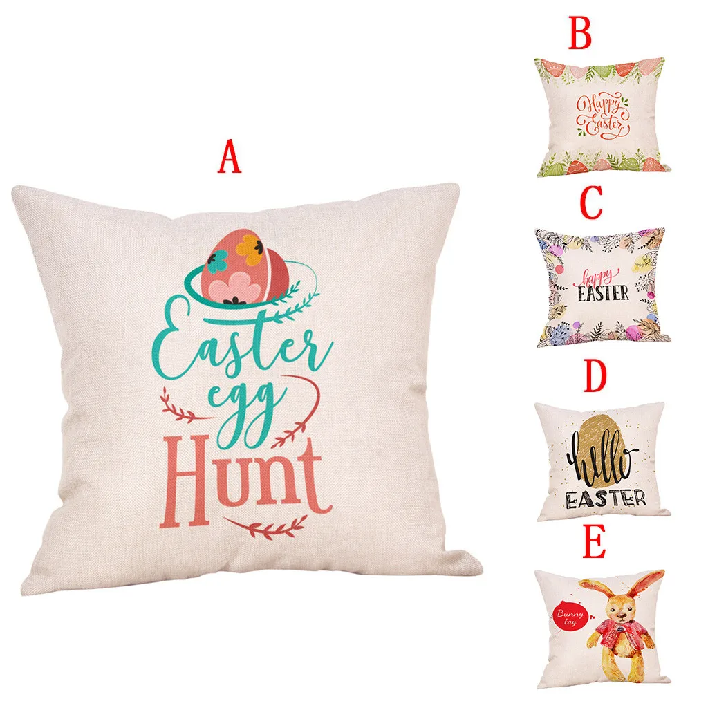 

Letter multi-pattern print cushion cover Cotton Linen Square Home Decorative Throw Pillowcase Sofa Waist Cushion Cover Hot